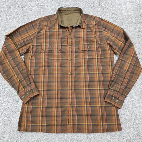 Kuhl Men Plaid Button Up‎ Shirt Size Medium Outdoor Hiking Travel Adventure - Picture 2 of 11